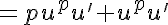 5$=pu^pu'+u^pu'