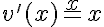 5$v^'(x)=e^x