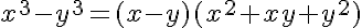 5$x^3-y^3=(x-y)(x^2+xy+y^2)