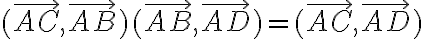 6$(\vec{AC},\vec{AB})+ (\vec{AB},\vec{AD}) =(\vec{AC},\vec{AD})