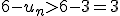 6-u_n>6-3=3