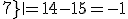 \|\array{2&3\\5&7}\|=14-15=-1