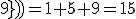 Tr\(\(\array{1&4&7\\2&5&8\\3&6&9}\)\)=1+5+9=15