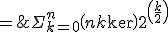 (1\;+\;\sqrt{2})^n\;=\;\Sigma_{k=0}^n\(n\\k\)2^{\(\frac{k}{2}\)}