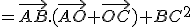 =\vec{AB}.(\vec{AO}+\vec{OC})+BC^2