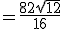 = \frac{8 + 2\sqrt{12}}{16}