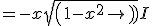 = -x sqrt(1-x^2) + I