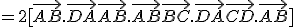 = 2 [ \vec{AB}.\vec{DA} + \vec{AB}.\vec{AB} + \vec{BC}.\vec{DA} + \vec{CD}.\vec{AB}]