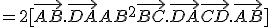 = 2 [ \vec{AB}.\vec{DA} + AB^2 + \vec{BC}.\vec{DA} + \vec{CD}.\vec{AB}]