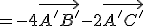 =-4\vec{A'B'}-2\vec{A'C'}