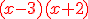 =4$\red{(x-3)(x+2)}