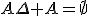 A\Delta A=\empty