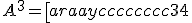 A^3=\left[\begin{array}{cccccccc}34&32&31&32&35&31&28&28\\32&26&29&29&32&29&24&22\\31&29&24&29&31&24&26&26\\32&29&29&26&32&29&22&24\\35&32&31&32&34&31&28&28\\31&29&24&29&31&24&26&26\\28&24&26&22&28&26&18&19\\28&22&26&24&28&26&19&18\end{array}\right]