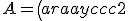 A = \left(\begin{array}{ccc}2&3&-4\\1&-2&5\\-1&2&4\end{array}\right)