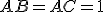 AB = AC = 1