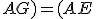 (AE;AG)=(AE;AB)+(AB;AC)+(AC;AG)=\frac{\pi}{2}+\alpha+\frac{\pi}{2}=\pi+\alpha