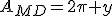 A_{MD}=2\pi y