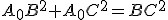 A_0B^{2}+A_0C^{2}=BC^2