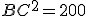BC^2=200