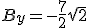 B_y=-\frac{7}{2}\sqrt{2}