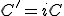 C'=iC