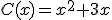 C(x)=x^2+3x