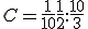 C = \frac{1}{10} + \frac{1}{2} : \frac{10}{3} 