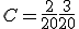 C = \frac{2}{20} + \frac{3}{20} 