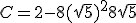 C = 2 - 8 (\sqrt{5})^2 + 8\sqrt{5}