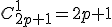 C_{2p+1}^{1}=2p+1