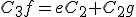C_3f=eC_2+C_2g