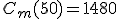 C_m(50)=1480