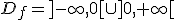D_f=]-\infty,0[\cup]0,+\infty[