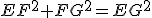 EF^2+FG^2=EG^2