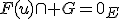 F(u)\cap G={0_E}