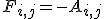 F_{i,j}=-A_{i,j}