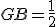 GB=\frac{1}{2}