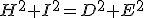 H^2+I^2=D^2+E^2