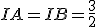 IA=IB=\frac{3}{2}