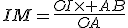 IM=\frac{OI\times AB}{OA}