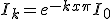 I_k=e^{-kx\pi}I_0