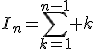 I_n=\sum_{k=1}^{n-1} k