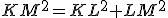 KM^2=KL^2+LM^2