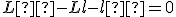 L²-Ll-l²=0