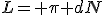 L= \pi dN