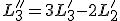 L_{3}''=3L_{3}'-2L_{2}'