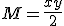 M = \frac{x+y}{2}