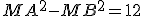 MA^2-MB^2=12