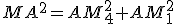 MA^2=AM_4^2+AM_1^2
