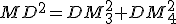 MD^2=DM_3^2+DM_4^2